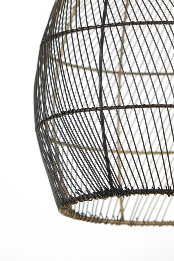 Zwarte draad hanglamp industrieel design Light & Living Meya - Ø 23 cm - Image 6