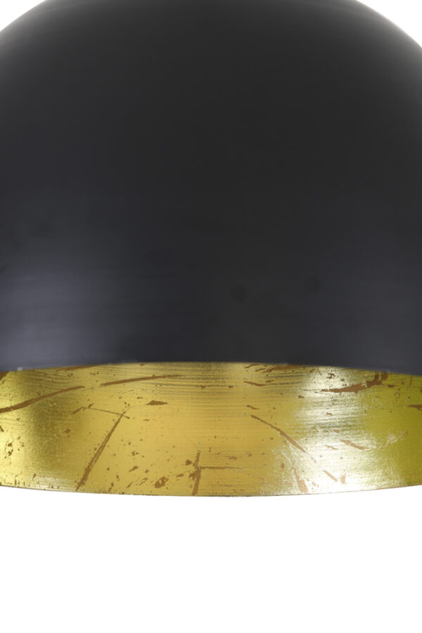 Zwarte hanglamp met gouden binnenzijde Light & Living Kylie - Ø 30 cm - Image 3