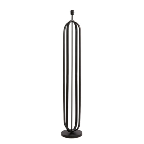 Zwarte metalen lampvoet Light & Living Aster - H 140 cm