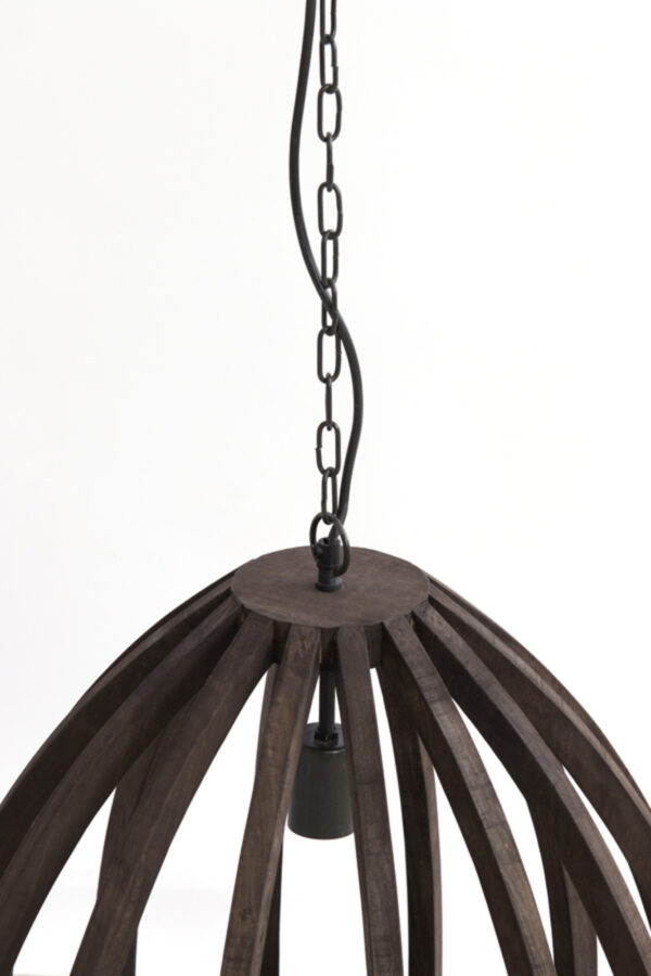 Houten hanglamp in designstijl Light & Living Barsia - Ø 40 cm - Image 6