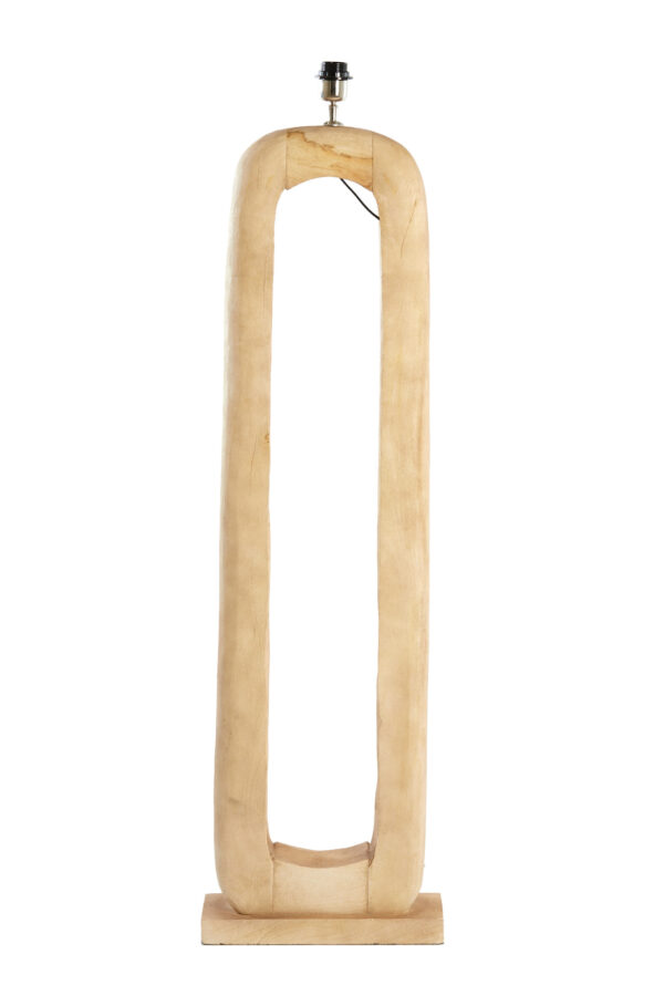 Ovale houten lampvoet in naturel kleur Light & Living Kelafo - H 125 cm - Image 2