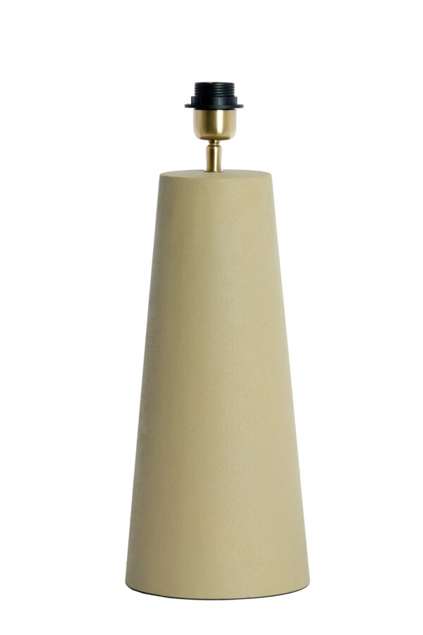 Beige kegelvormige lampenvoet Light & Living Yelos - H 43 cm - Image 2