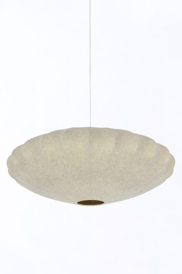 Hanglamp met witte stoffen kap Light & Living Fay - Ø 60 cm - Image 6