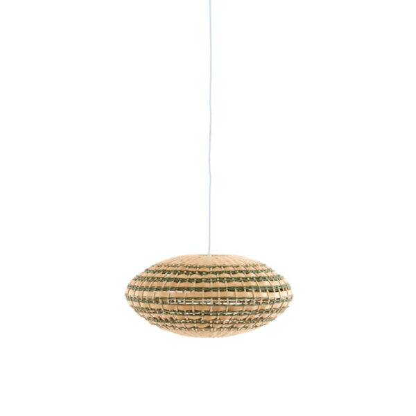 Ovale gevlochten rotan hanglamp Light & Living Tawela - Ø 50 cm