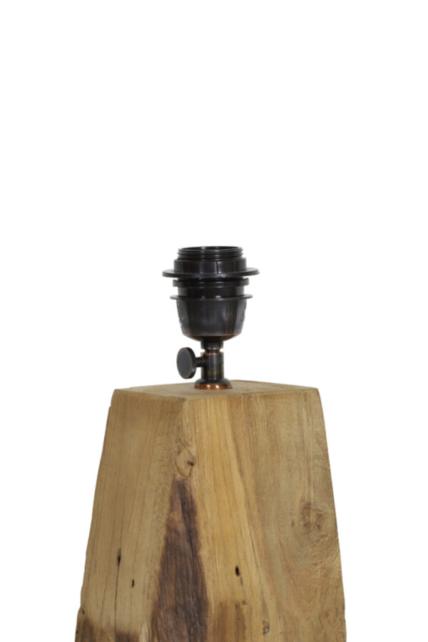 Houten lampvoet met natuurlijke uitstraling Light & Living Karlovo - H 144 cm - Image 7