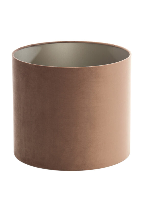 Velours lampenkap bruin cilindervormig Light & Living Velours - Ø 35 cm - Image 3