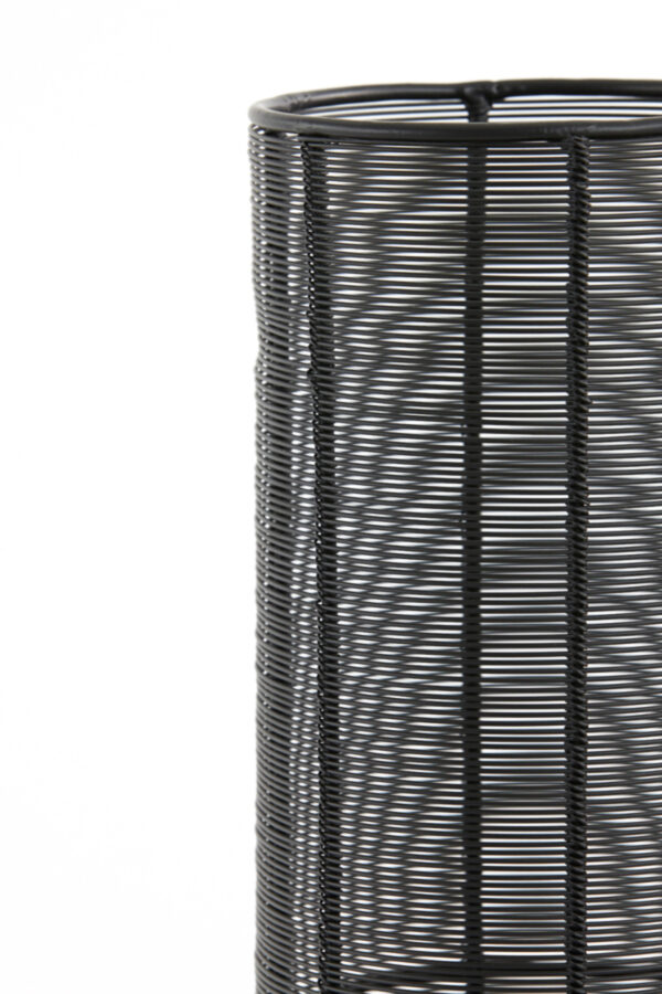 Zwarte draad tafellamp cilindervormig Light & Living Lezuza - H 60,5 cm - Image 3