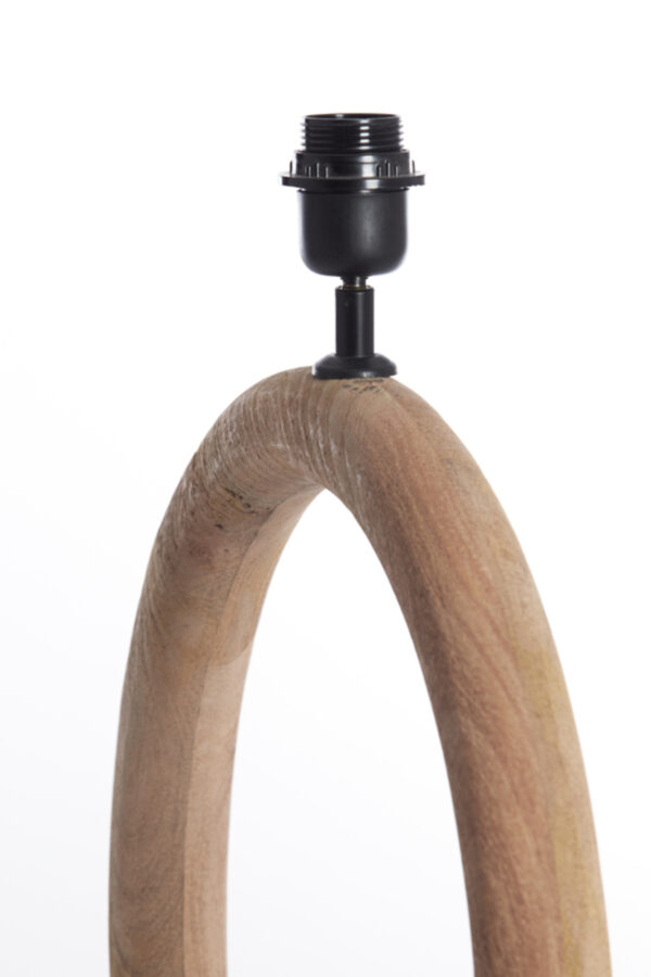 Houten lampvoet ringvormig Light & Living Nubia - H 44 cm - Image 5