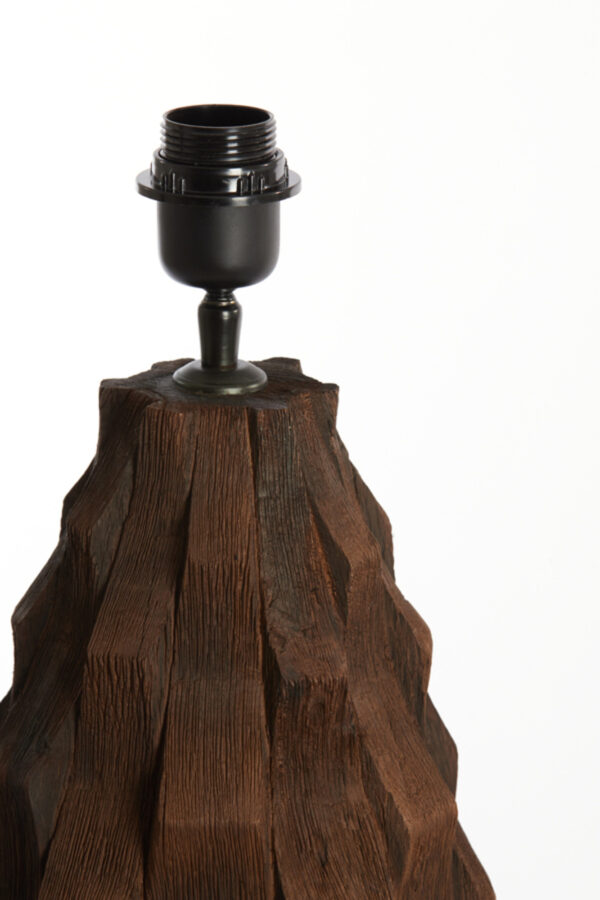 Houten lampvoet geometrisch design Light & Living Takabe - Image 5