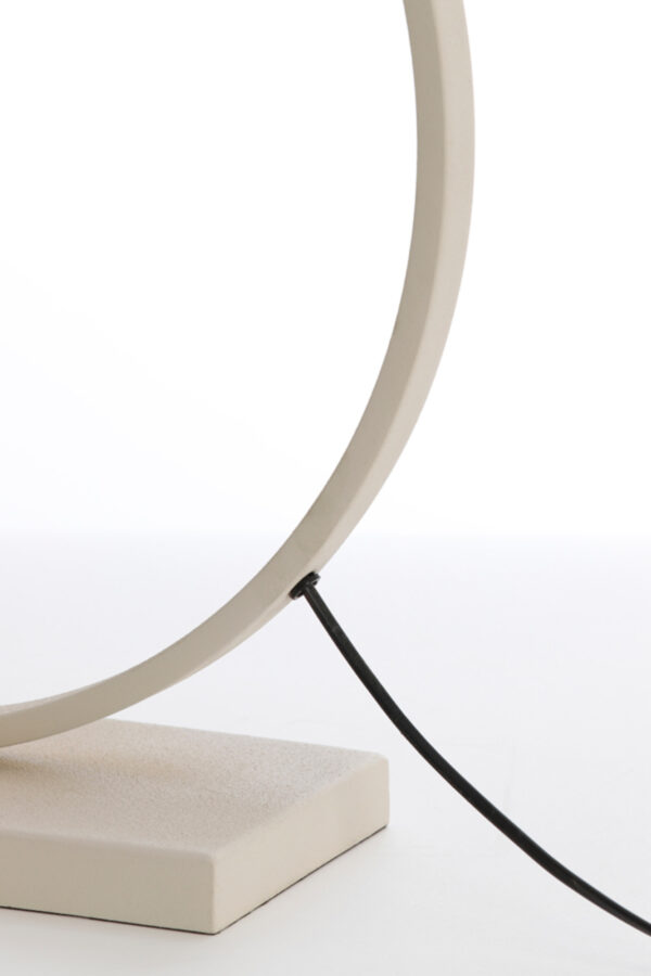 Ronde moderne lampenvoet wit Light & Living Liva - H 64 cm - Image 4