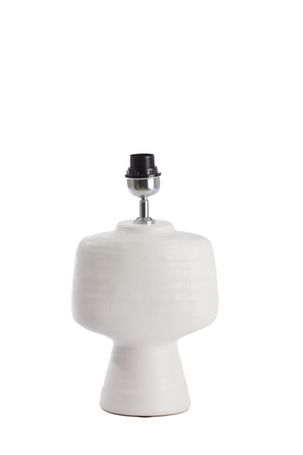 Design witte keramische lampenvoet Light & Living Gandoro - H 39 cm - Image 2
