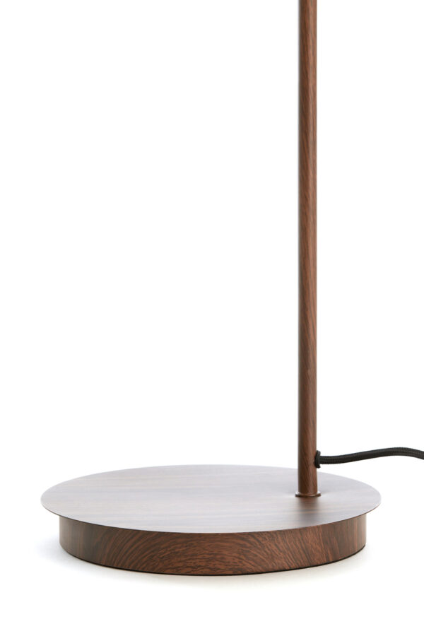 Vintage tafellamp met ambeurkleurig glas Light & Living Baylie - H 61 cm - Image 6