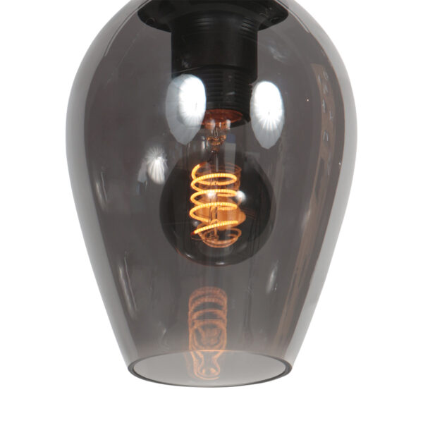 Hanglamp met kleine rookglas druppelkap Mexlite HaloSwap - Ø 15 cm - Image 4