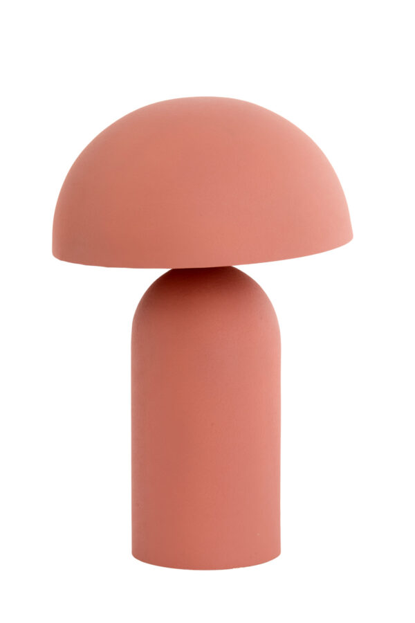 Terracotta paddestoelvormige bureaulamp Light & Living Tolima - H 48 cm - Image 2