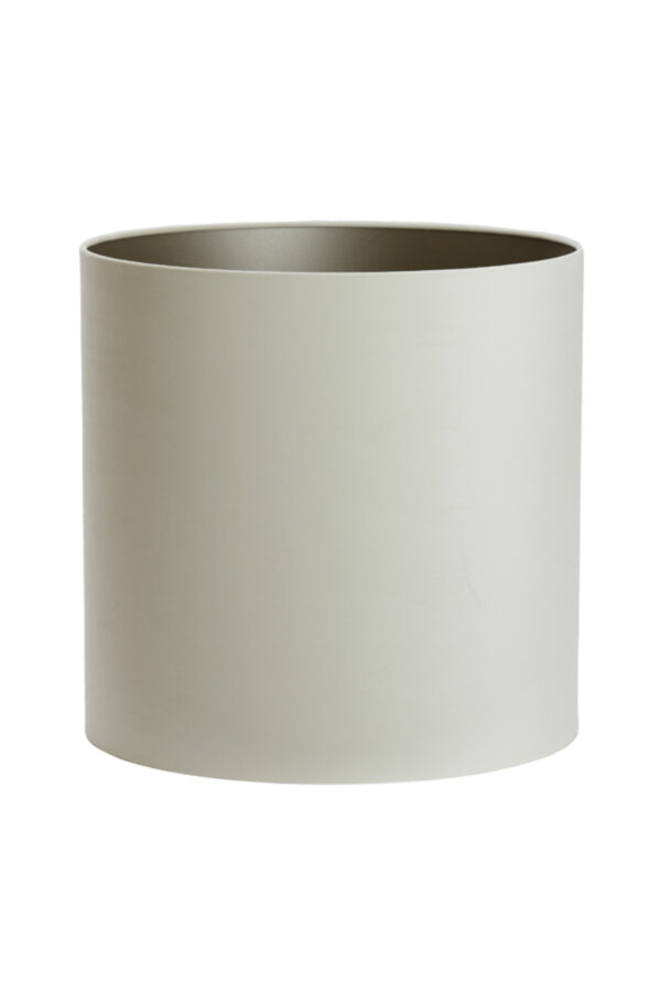Cilindervormige stoffen lampenkap grijs Light & Living Velours - Ø 50 cm - Image 2