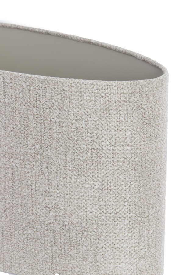 cilindervormige  beige stoffen lampenkap Light & Living Brandy - H 28 cm - Image 5