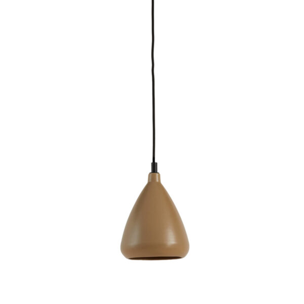 Hanglamp met bruine kleischakering Light & Living Desi - Ø 18 cm