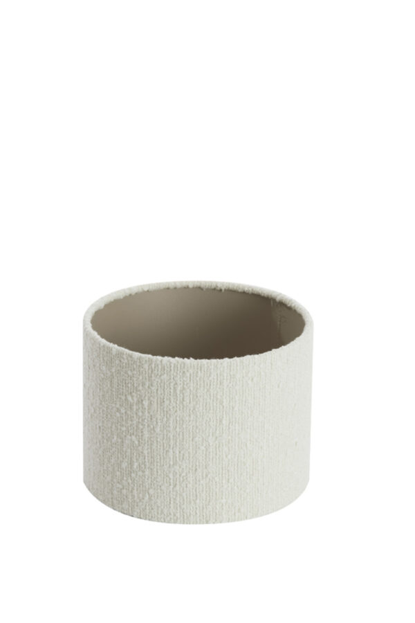 Cilindervormige stoffen lampenkap wit Light & Living Bolero - Ø 20 cm - Image 3