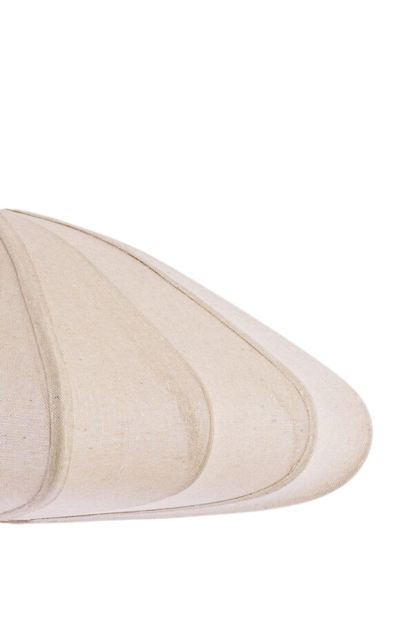 Beige geplooide stoffen hanglamp Light & Living Cesano - Ø 64 cm - Image 4
