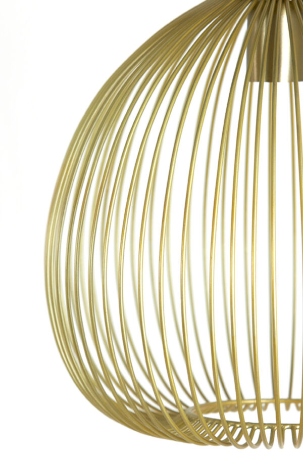 Koepelvormige gouden draad hanglamp Light & Living Rilana - Ø 56 cm - Image 5