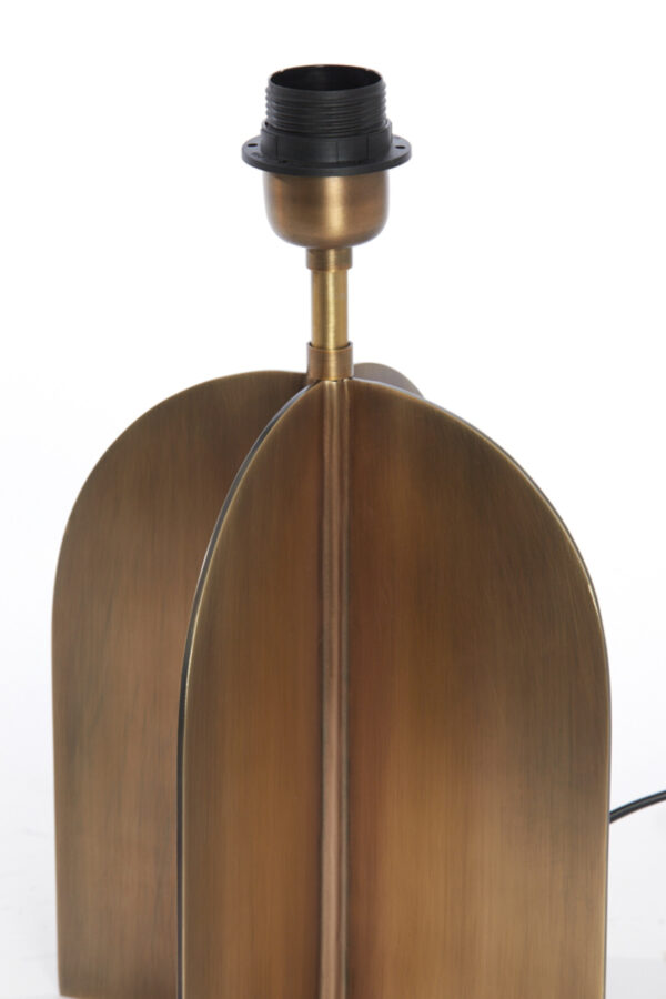 Metaalbruine tafellamp Light & Living Molago in modern design – H 29 cm - Image 4
