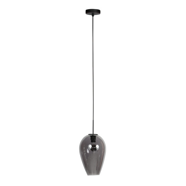 Hanglamp met smoke glazen druppelkap Mexlite HaloSwap - Ø 22,50 cm - Image 2