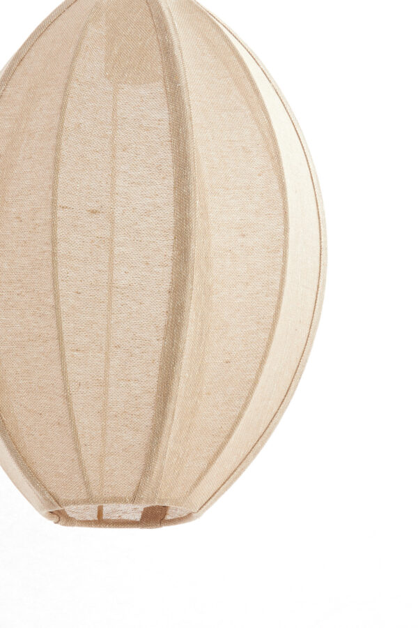 Beige stoffen hanglamp ovaal model Light & Living Milatos - Ø 28,5 cm - Image 3
