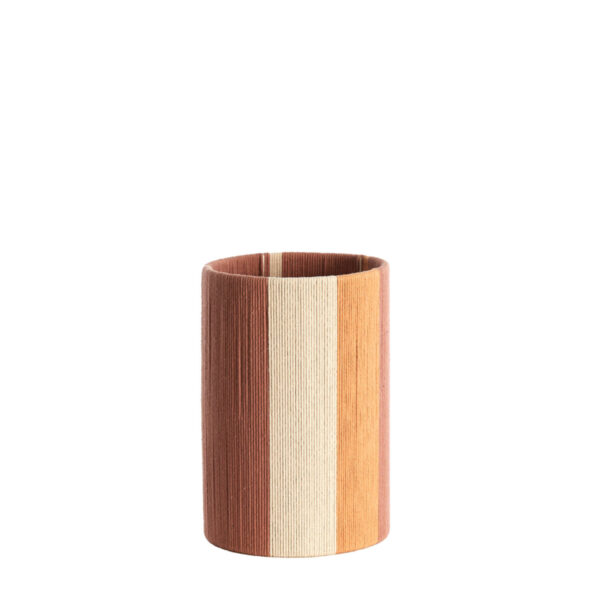 Gestreepte cilindervormige lampenkap Light & Living Medan - Ø 20 cm