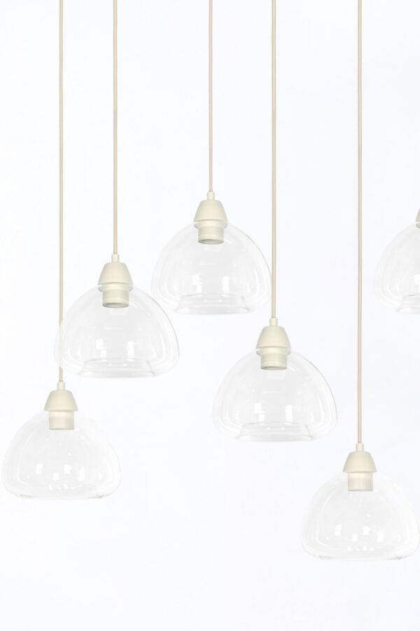 Set transparante glazen hanglampen Light & Living Bisho - B 120 cm - Image 4