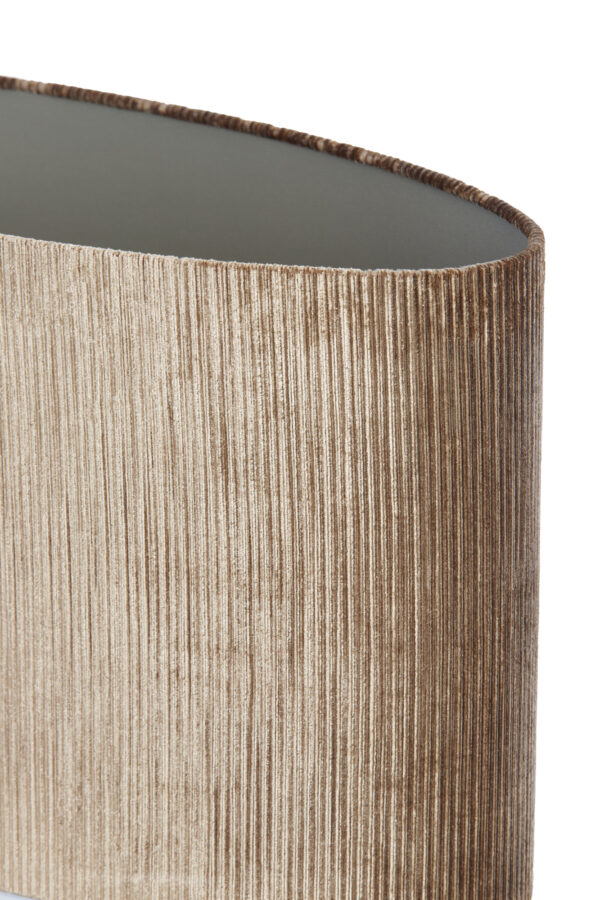Geribbelde gouden lampenkap cilindervormig Light & Living Flair - H 28 cm - Image 5