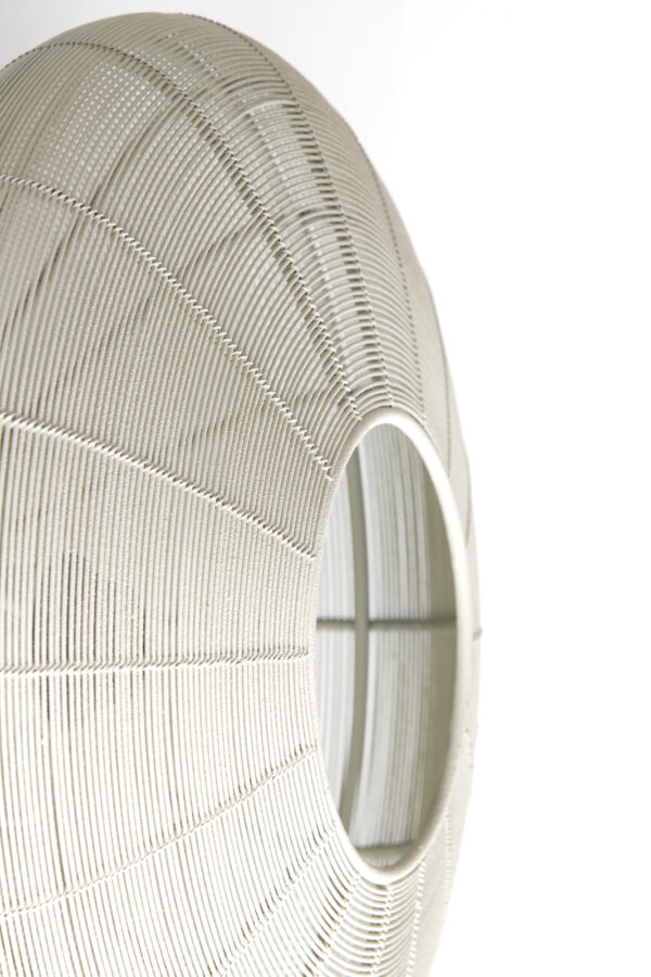 Beige ronde hanglamp met draadkap Light & Living Bahoto - B 40 cm - Image 4