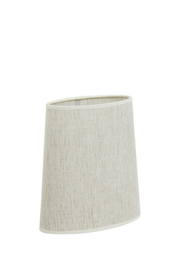 Crèmekleurige lampenkap van stof Light & Living Breska - H 28 cm - Image 3