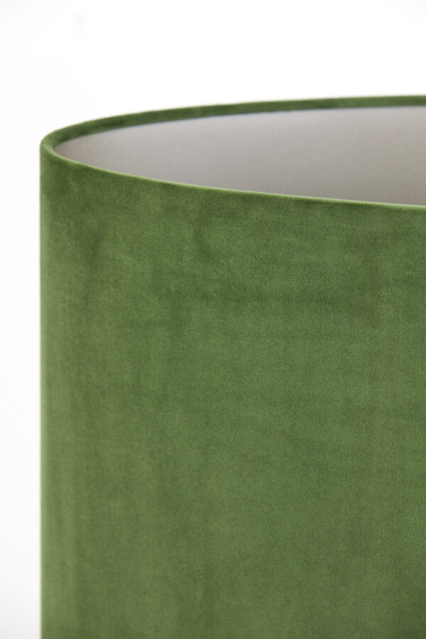 Groene lampenkap cilindervorm Light & Living Velours - H 28 cm - Image 8