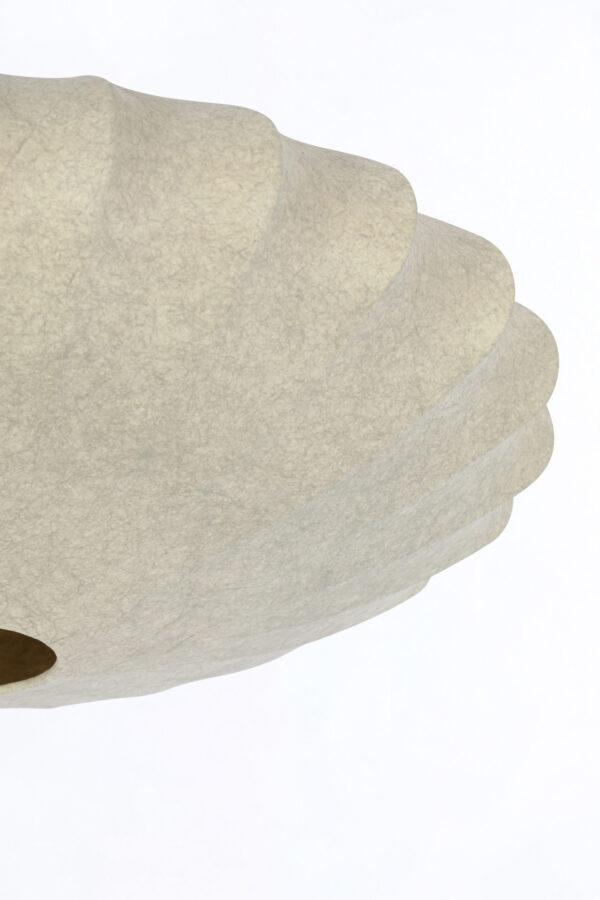 Hanglamp met witte stoffen kap Light & Living Fay - Ø 60 cm - Image 3