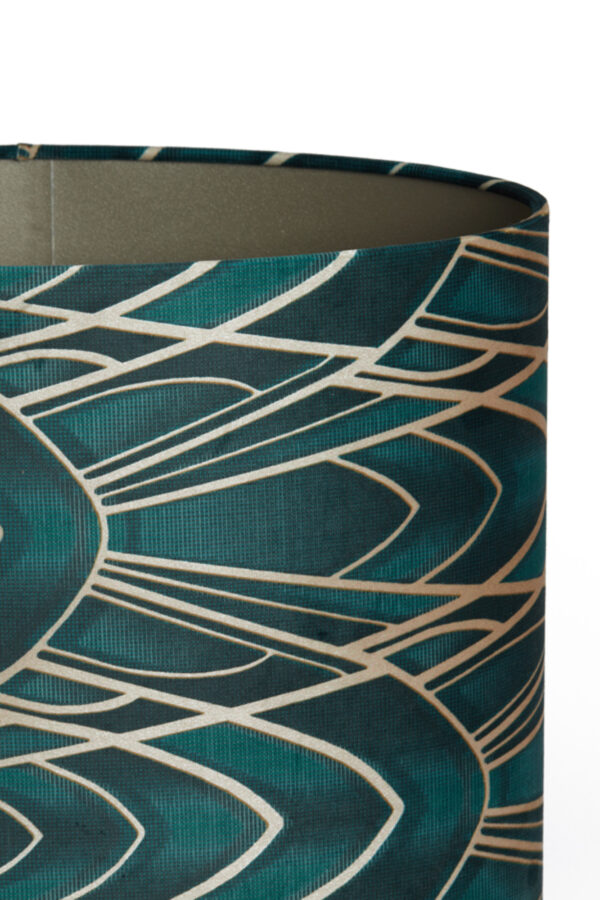 Groene lampenkap met patroonprint Light & Living Tiara - H 28 cm - Image 6