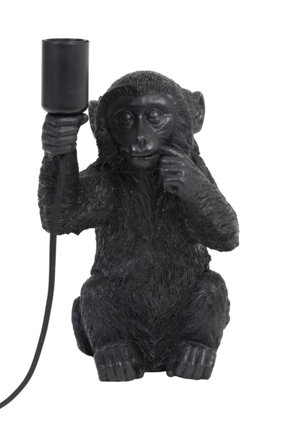 Aap tafellamp zwart Light & Living Monkey - H 34 cm - Image 2