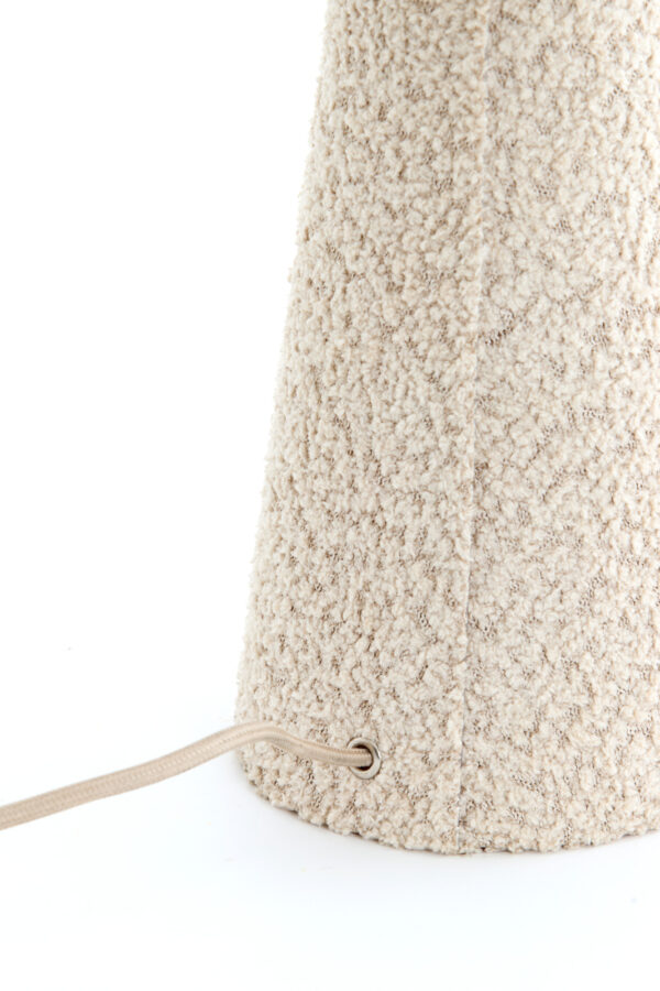 Beige stoffen cilinder tafellamp Light & Living Micky - H 58 cm - Image 6