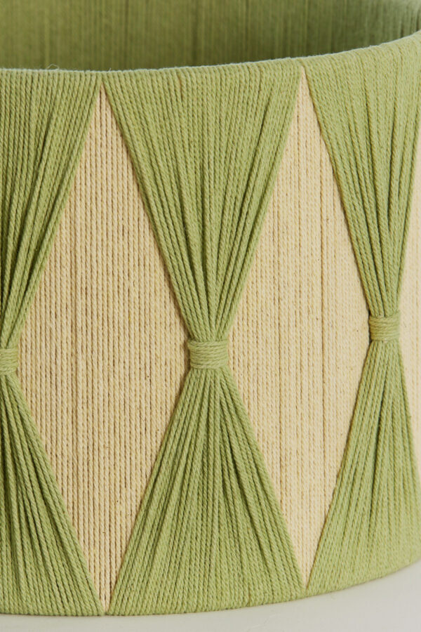 Cilindervormige groene lampenkap van stof Light & Living Hannah - Ø 25 cm - Image 4