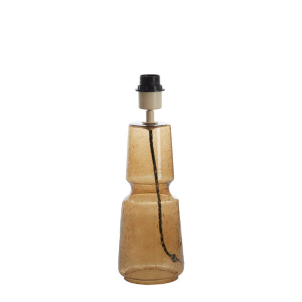 Amberkleurige glazen lampvoet voor interieur Light & Living Labin - H 39 cm