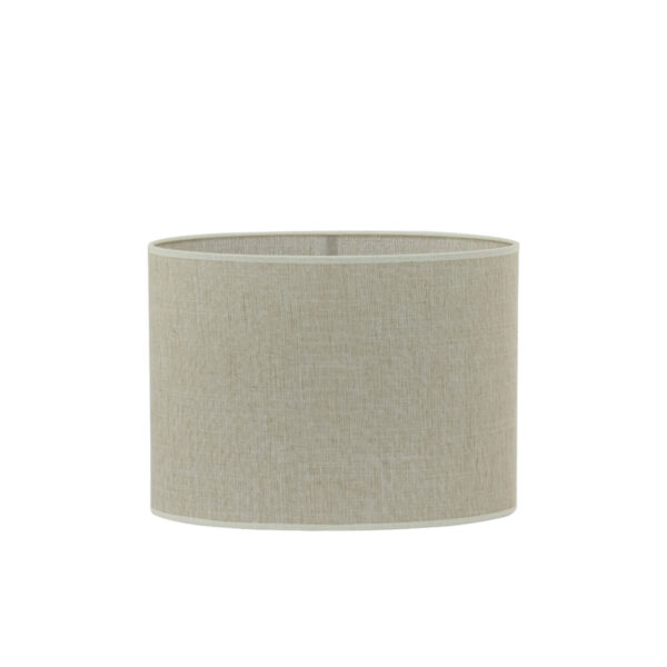 Beige lampenkap in cilindervormige stoffen Light & Living Breska - H 25 cm