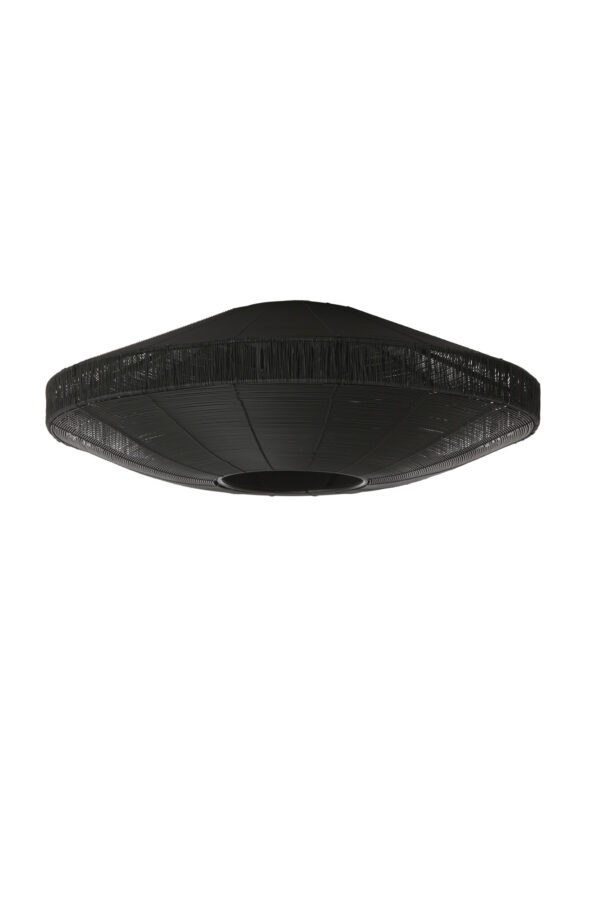 Plafondlamp ovaal zwart met moderne uitstraling Light & Living Bahala – B 51 cm - Image 2
