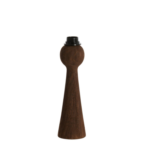 Donkere houten lampenvoet Light & Living Festina - H 33 cm