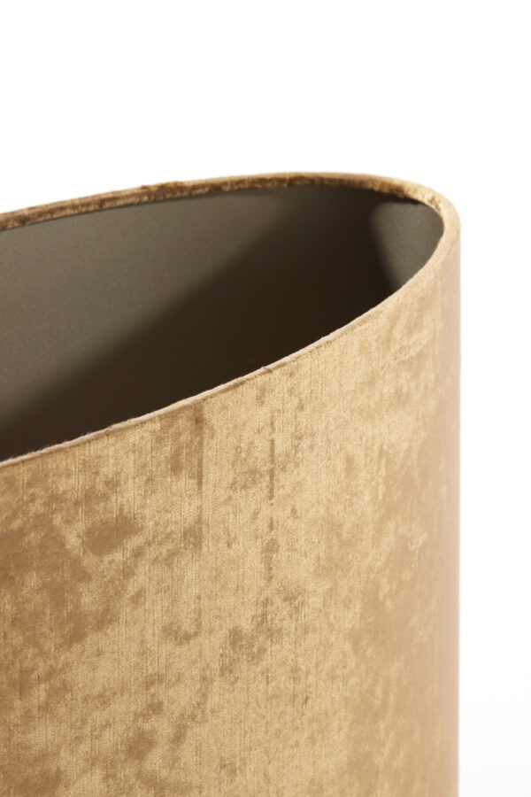 Goudkleurige fluwelen lampenkap voor stijl Light & Living Gemstone - H 32 cm - Image 6