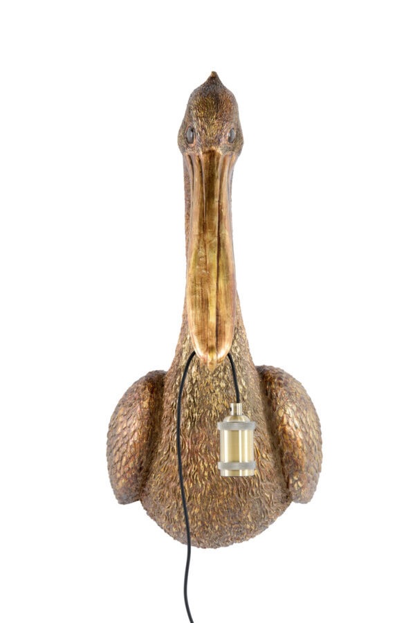 Gouden pelikanen lampenkap Light & Living Pelican - H 63 cm - Image 3