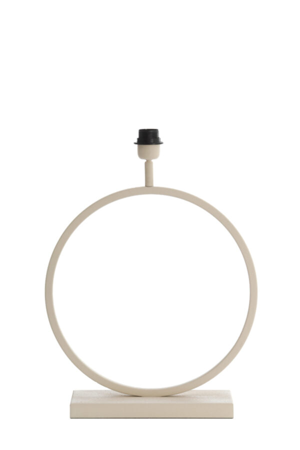 Ronde metalen lampenstandaard beige Light & Living Liva - H 53 cm - Image 2