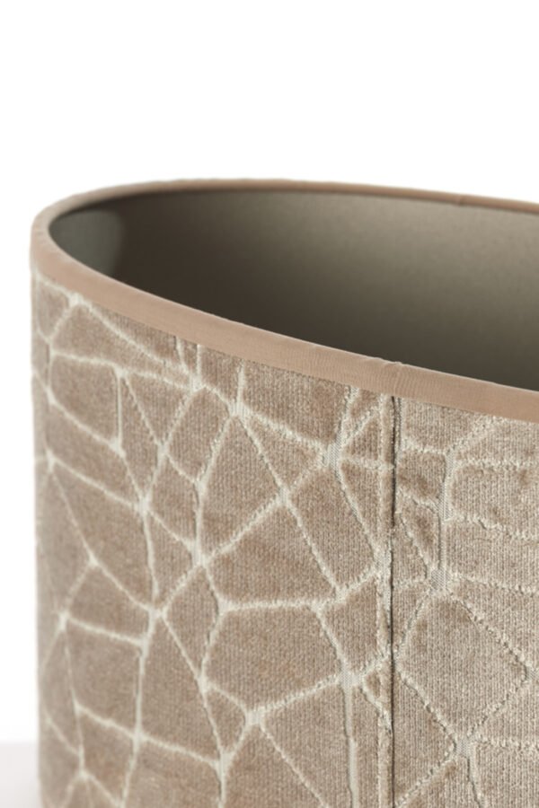 Lampenkap beige structuurvelours Light & Living Kassei - H 19 cm - Image 6
