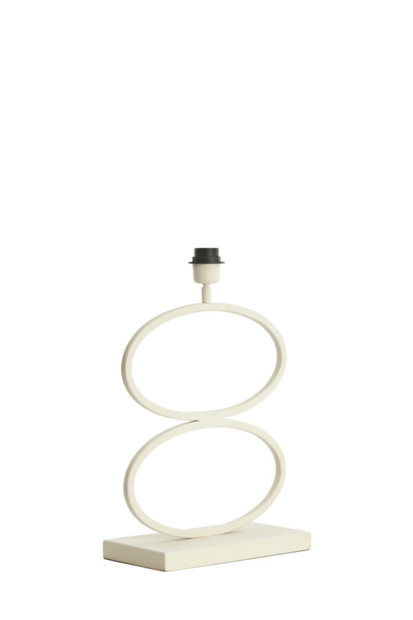 Tafellampvoet wit ovaal Light & Living Stelius - H 42 cm - Image 3