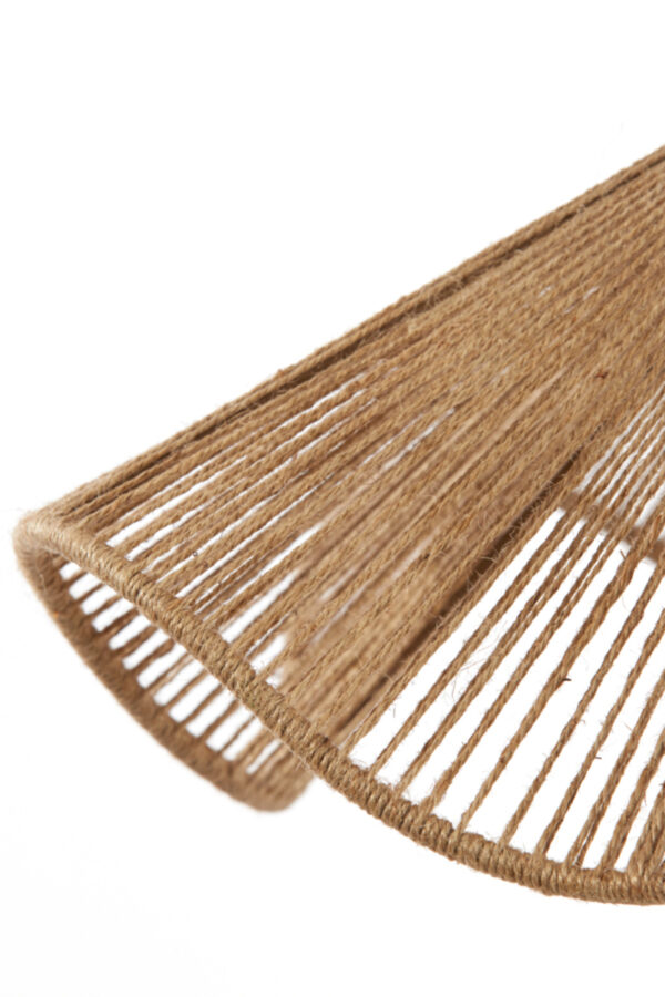 Natuurlijke golfvormige hanglamp Light & Living Fodara - Ø 48 cm - Image 6