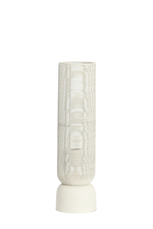 Cilindervormige lampevoet in wit Light & Living Lezuza - H 49,5 cm - Image 2