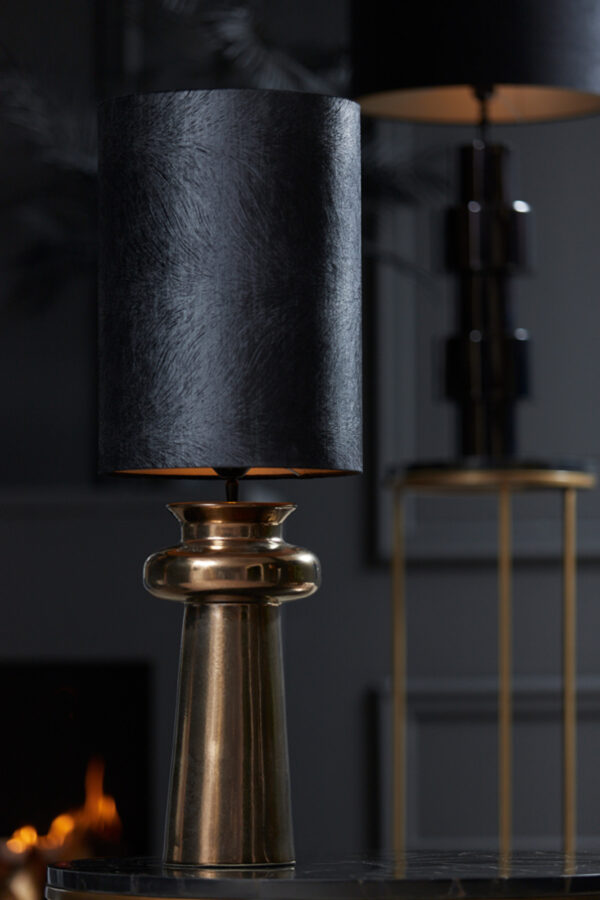 Cilindervormige lampenkap zwart Light & Living Lubis - Ø 30 cm - Image 5